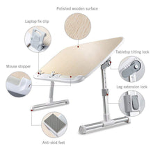 Load image into Gallery viewer, Shop for laptop lap desk foldable laptop table stand height adjustable laptop desk for bed and sofa portable lap desk bed tray table office standing desk riser computer desk drafting table