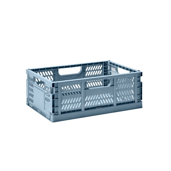 Blue Modern Folding Crate - Large