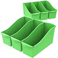 6-Pack Storex Interlocking Plastic Organizer Large Book Bin only $11.15