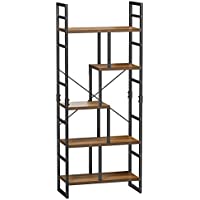 Pipishell 5 Tier Tall Bookcase Storage Shelf Organizer only $65.00