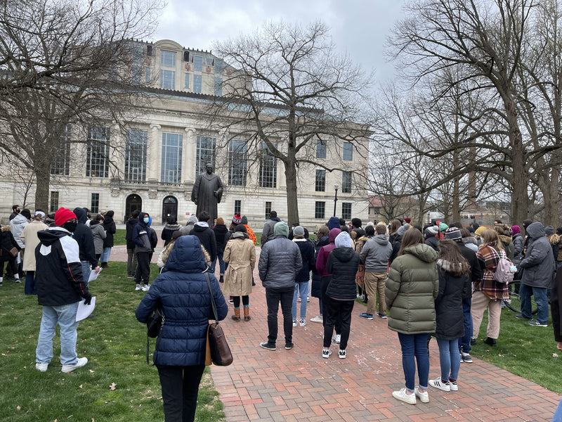 Ohio State students protest anti-Asian violence, ask university for support at Thursday rally