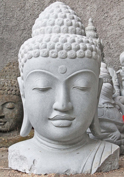 Cozy Buddha Head Statue