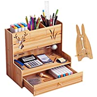 Marbrasse Multi-Functional DIY Wooden Pen Organizer only $6.80