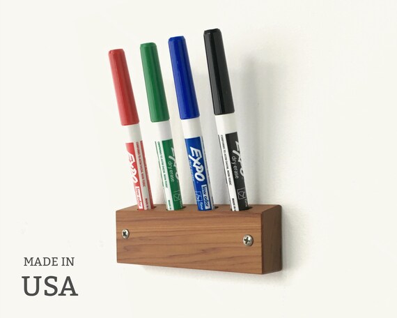Dry Erase Marker Holder Office Marker Organizer in Solid Reclaimed Wood by andrewsreclaimed