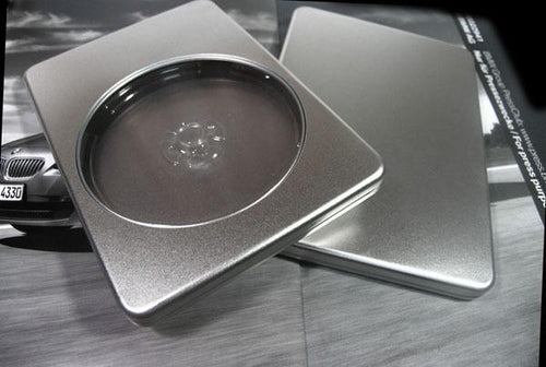 190*130*16mm silver rectangle  storage tin box for CD or DVD disk