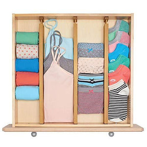 Discover the unuber bamboo kitchen drawer dividers drawer organizers expandable drawer dividers separators organizers for in kitchen dresser bathroom bedroom desk baby drawer