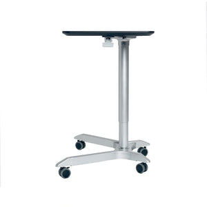 Select nice seville classics airlift xl 28 pneumatic height adjustable sit stand mobile laptop computer desk cart 27 1 to 41 9 h espresso