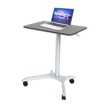 Load image into Gallery viewer, Related seville classics airlift xl 28 pneumatic height adjustable sit stand mobile laptop computer desk cart 27 1 to 41 9 h espresso