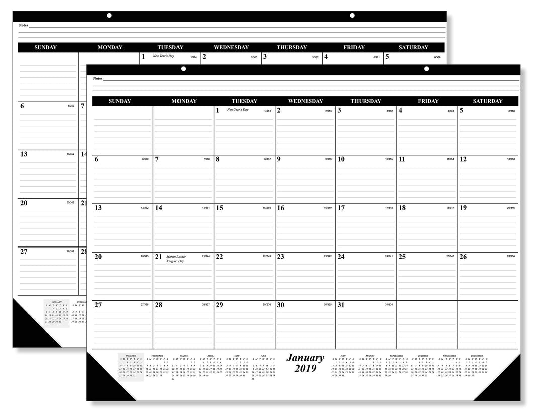 Select nice 10 pack of the 1 2019 desk pad calendar 12 months january december 2019 holidays julian days great durable quality beautiful ruled for your memos 17 x 22 inches