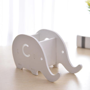 Creative 1pc pen holder Cute kawaii elephant Animal table holder mobile phone stand storage box Stationery office organizer gift