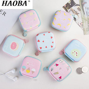 HAOBA 1PCS Earphone Bag Case Storage Carrying Hard Box Headphone Stand For Headset Earbuds Memory