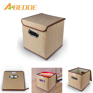 ABEDOE Brand Fabric Folding clothes storage box for Socks Underwear Ties Bra Cosmetics kid toys Storage Box Clothing bin 2colors